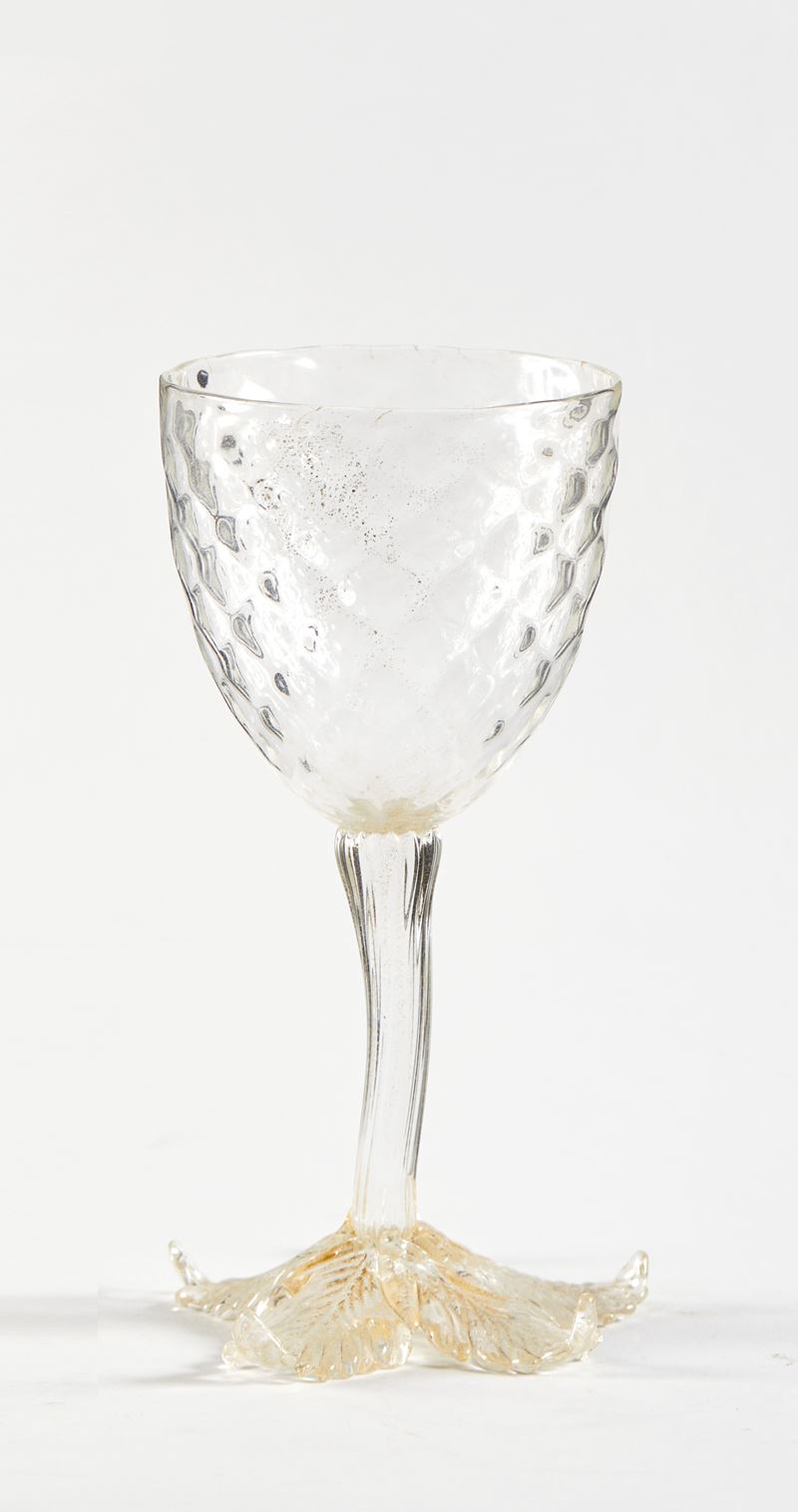 Bicchiere in vetro di Murano  - Auction Eclectic Homes: Glass and Silver - Fidelis Auctions