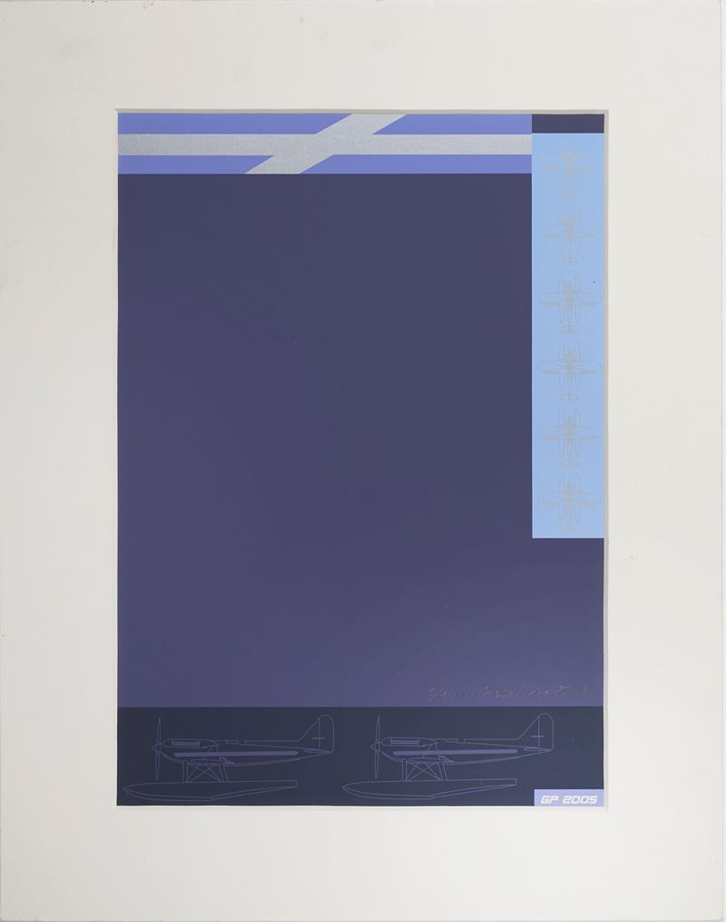 Gianni Piacentino : “ST”  - Serigrafia a colori su carta - Asta Arte Moderna e Contemporanea: I Sessione - Grafiche e Multipli d'autore - Fidelis Auctions