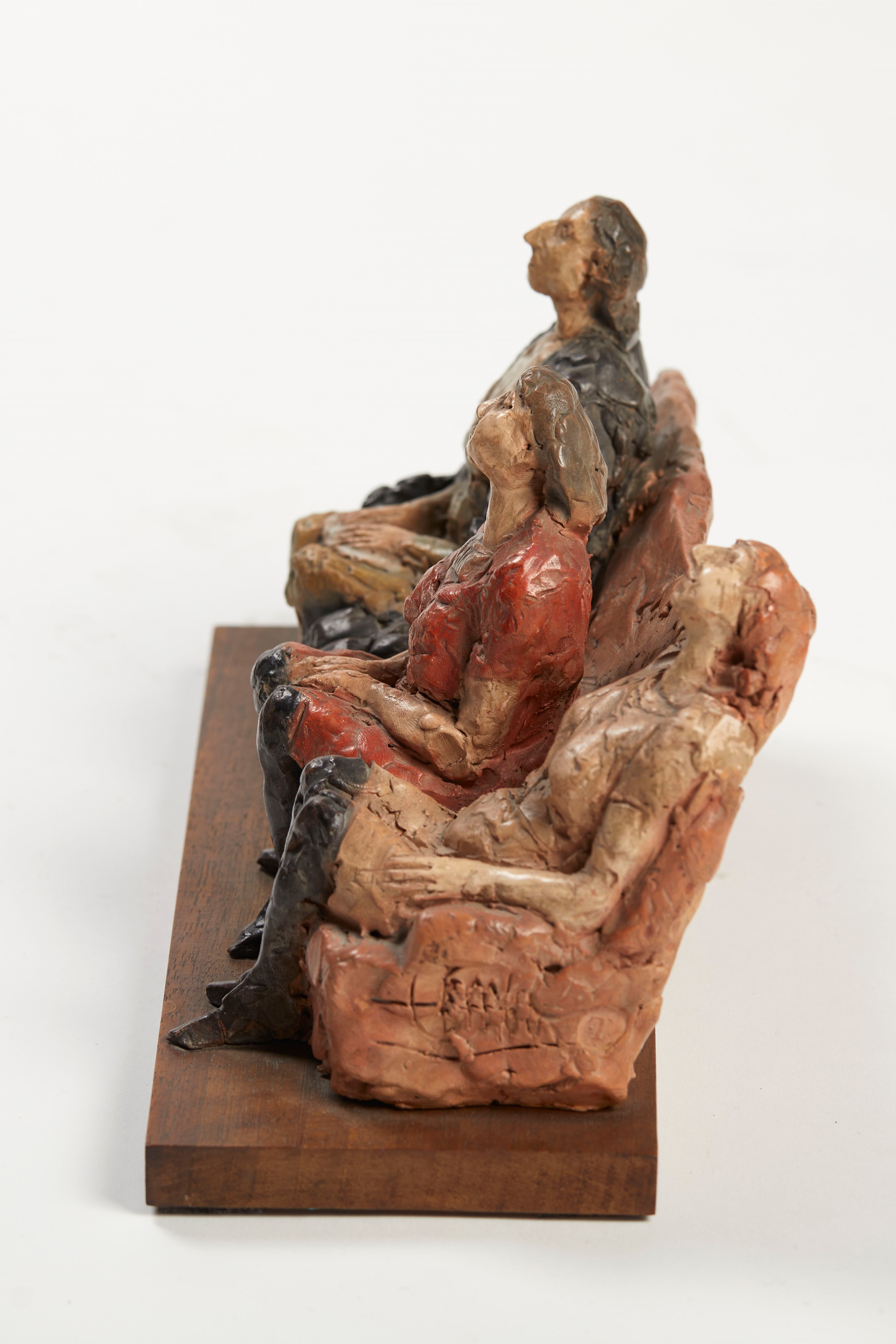 Cleto Tomba - Tre Figure in Poltrona