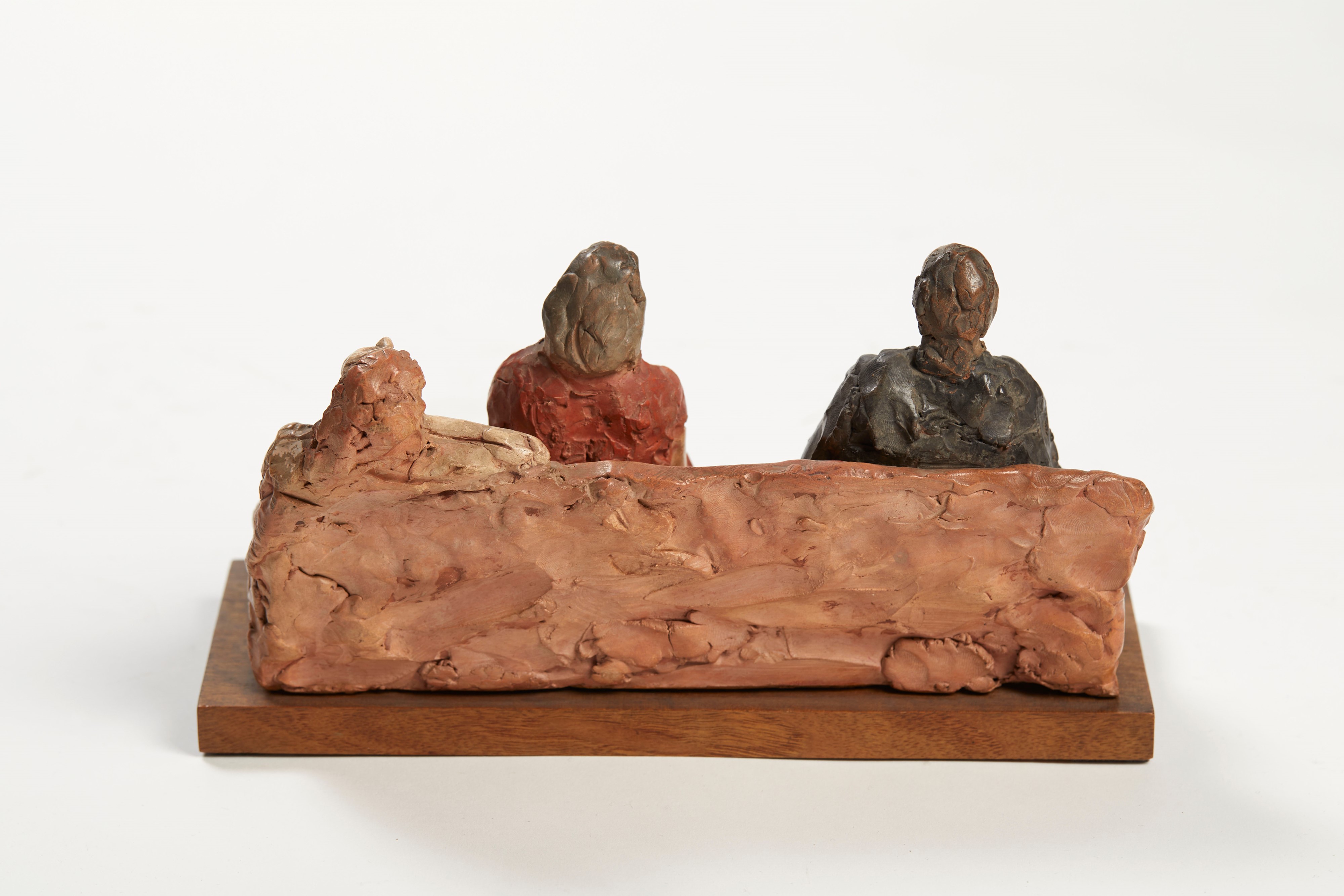 Cleto Tomba - Tre Figure in Poltrona