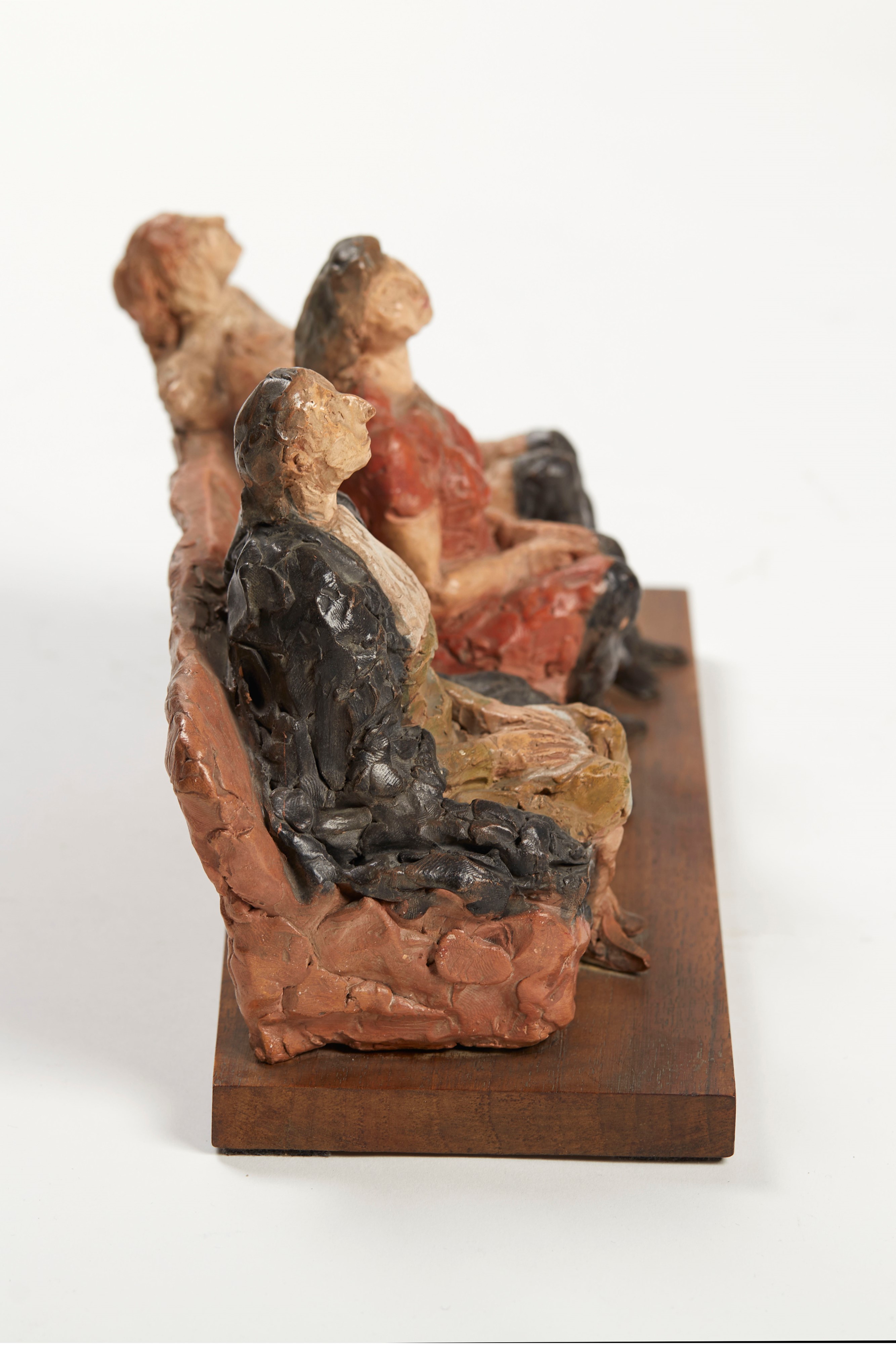 Cleto Tomba - Tre Figure in Poltrona