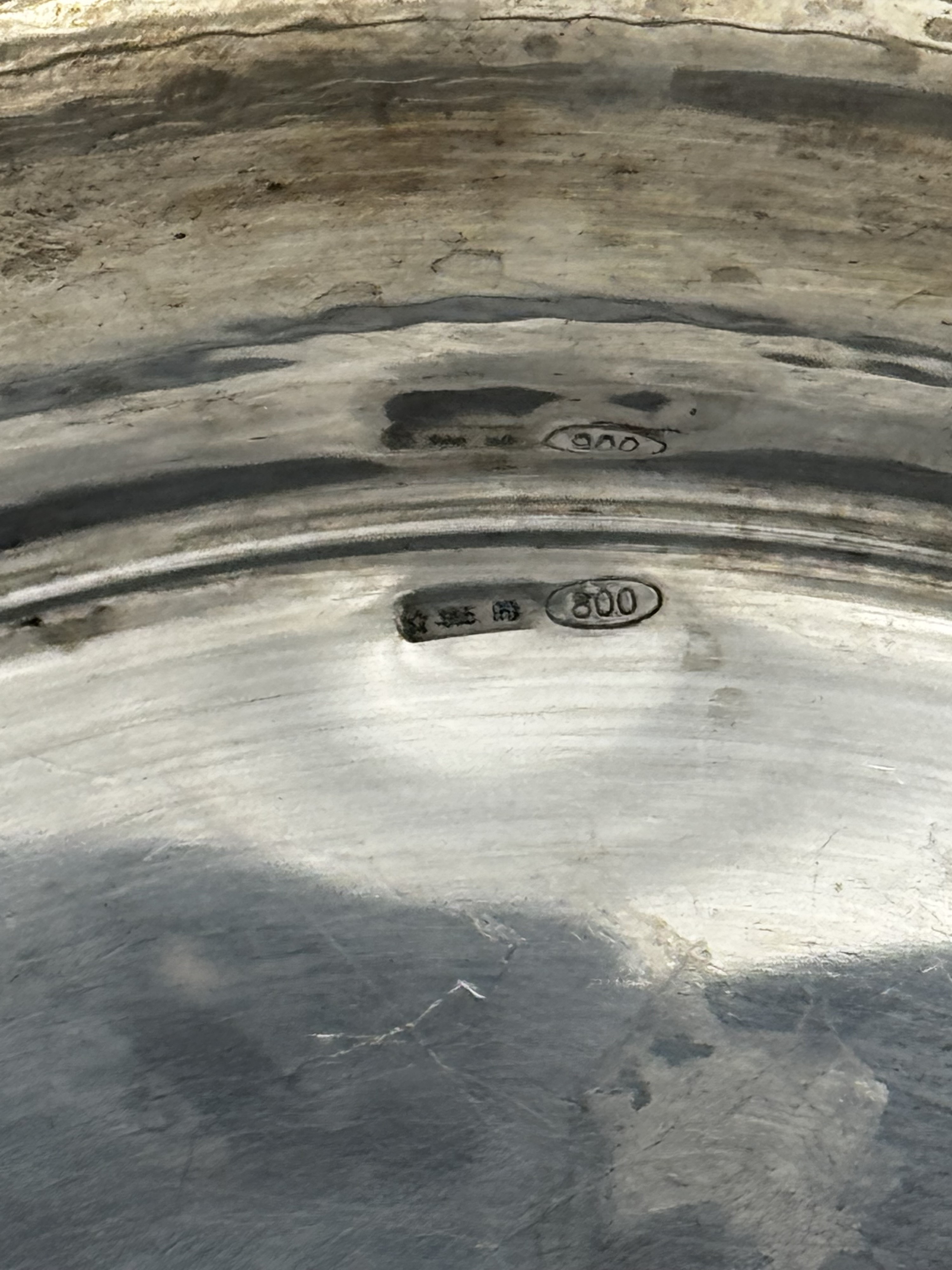 Piatto in argento 800