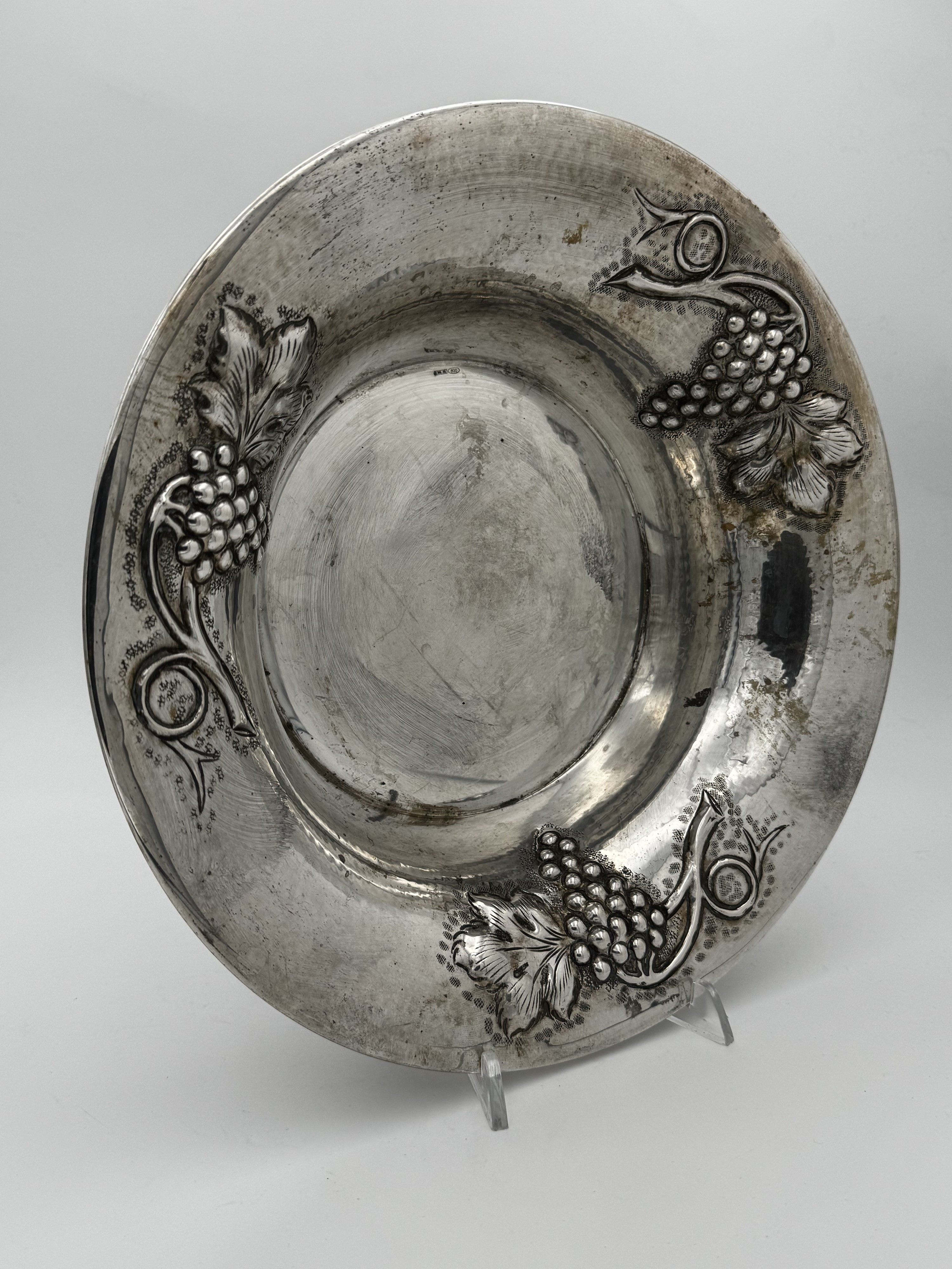 Piatto in argento 800