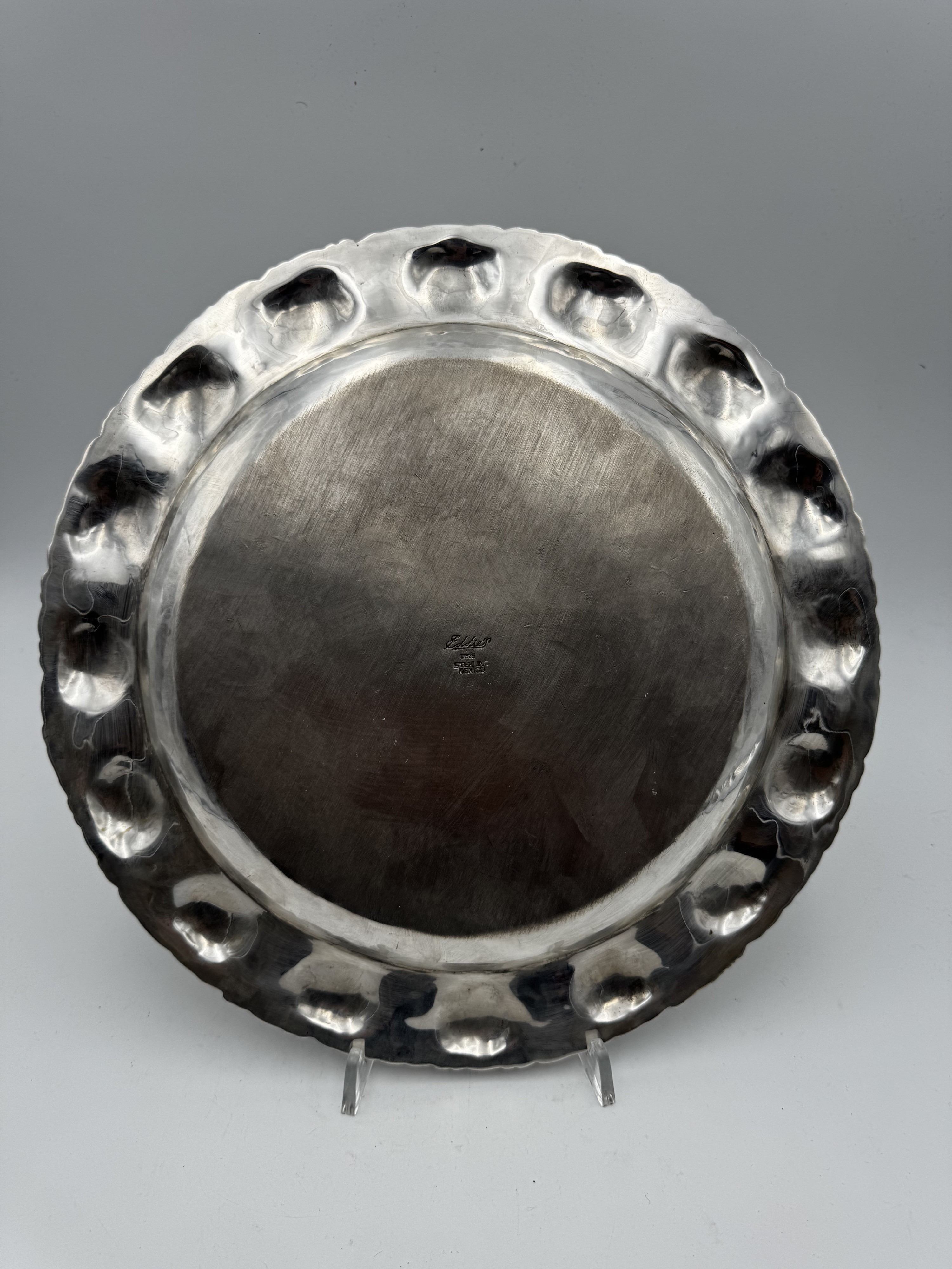 Prestigioso Servizio 12 Sottopiatti Argento 925 Eddie's