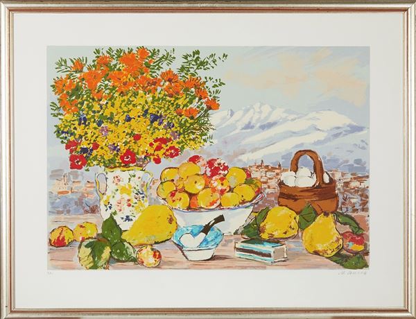 Michele Cascella - "Natura morta a Cortina".