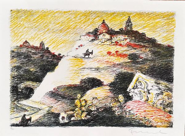 Salvatore Fiume - "Paesaggio siciliano"