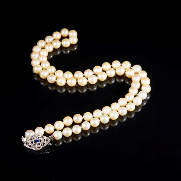 Collana ad un filo di perle