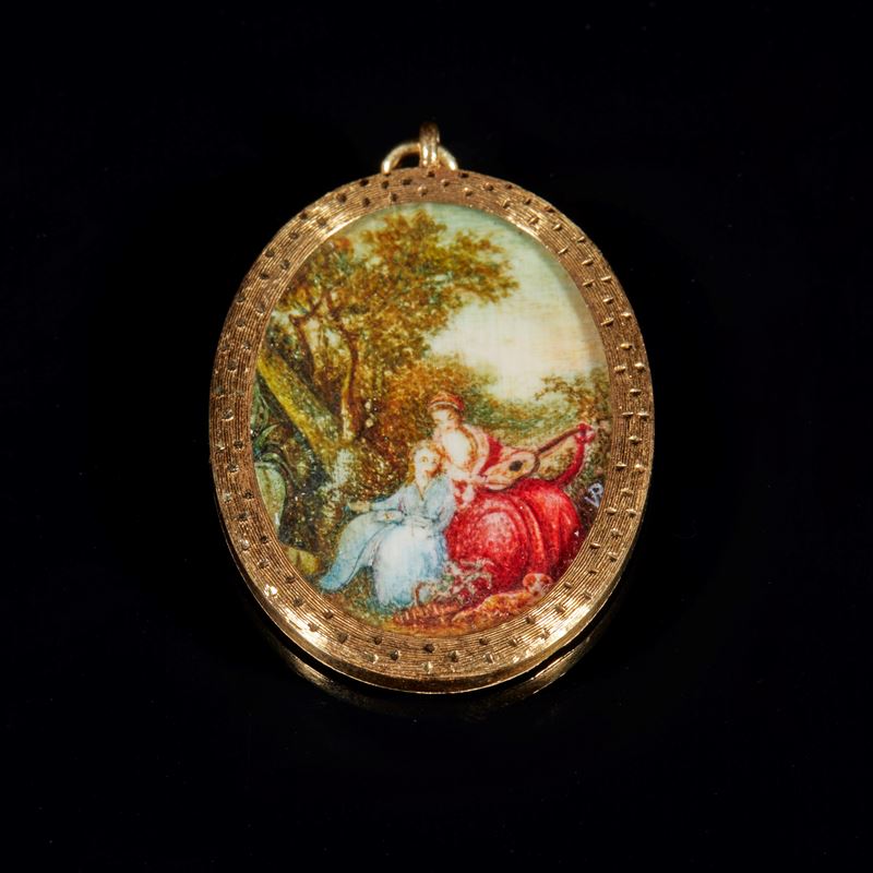 Pendente in oro giallo  - Asta GIOIELLI E PREZIOSI - Fidelis Auctions