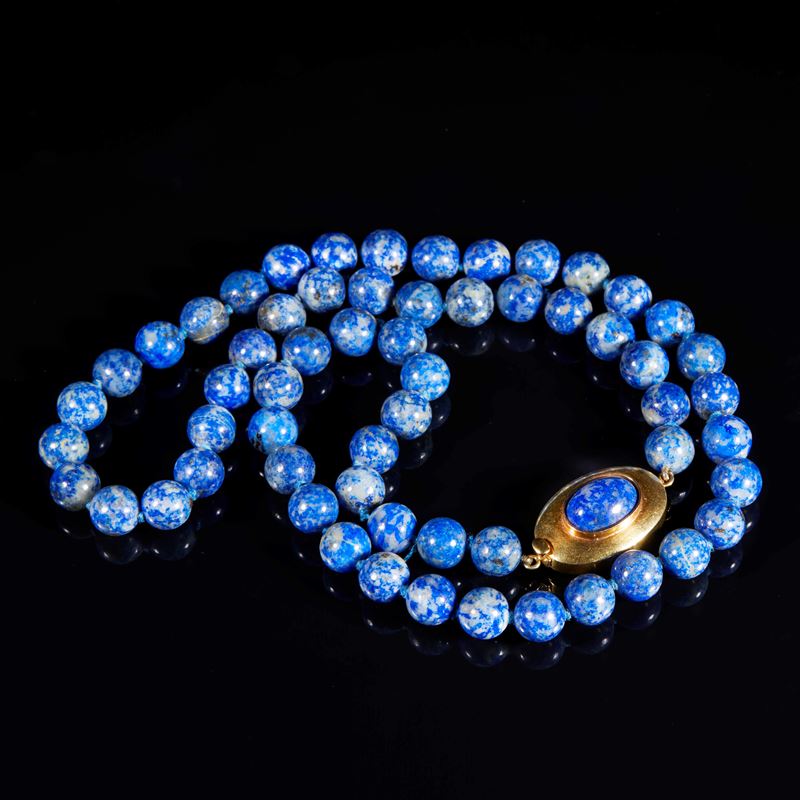 Collana in lapislazzuli  - Asta GIOIELLI E PREZIOSI - Fidelis Auctions