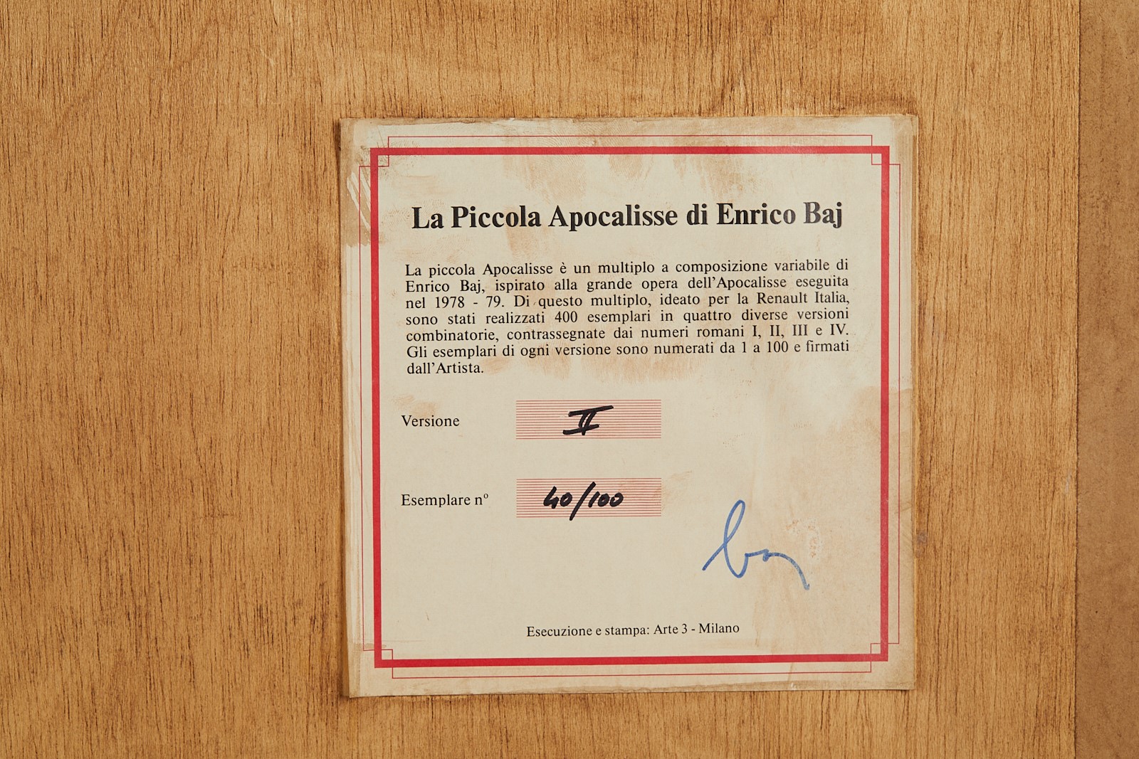 "La piccola apocalisse"