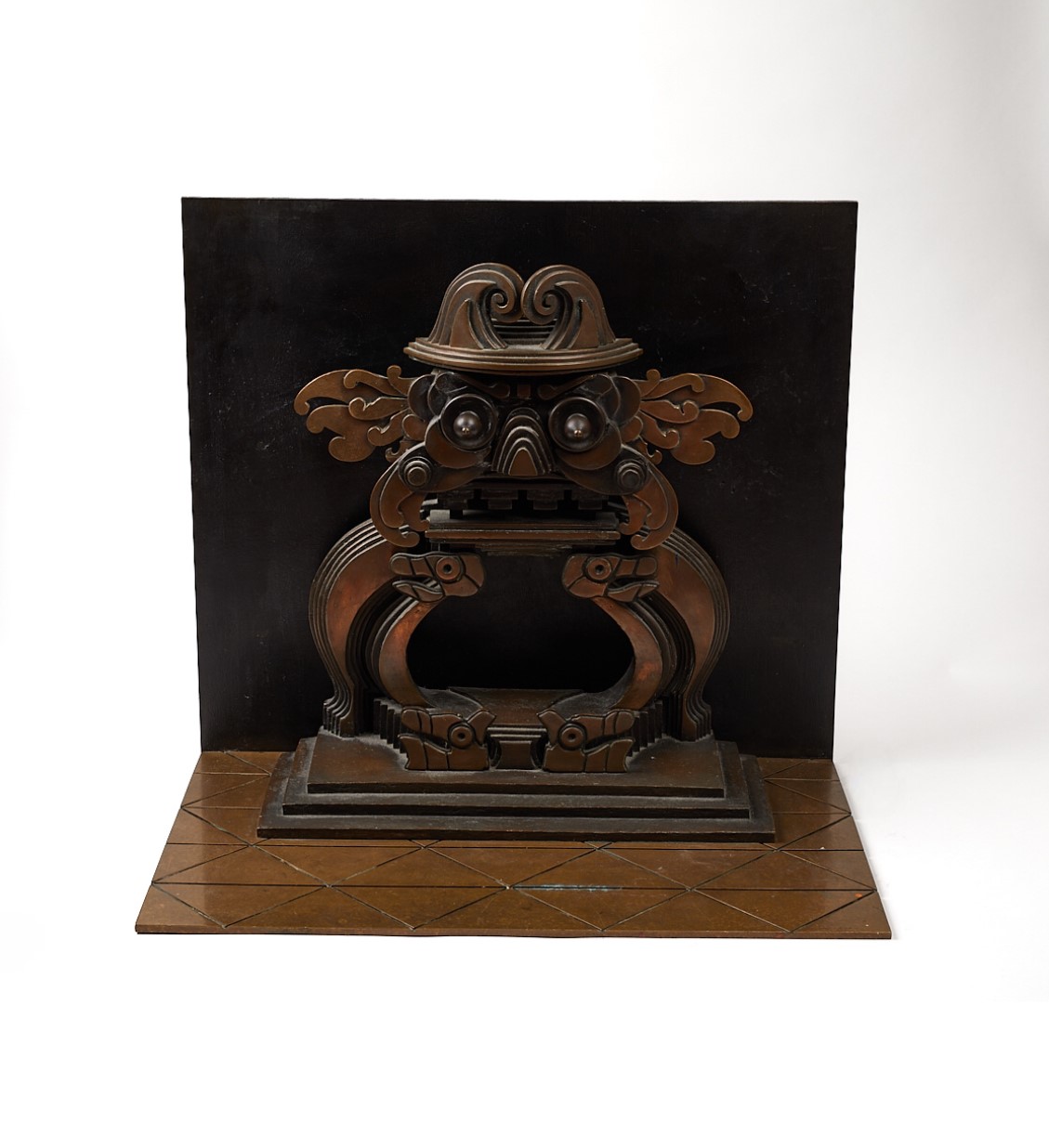Luciano De Vita - "proscenio Turandot con 14 Figure in Bronzo Decorato e Brunito"