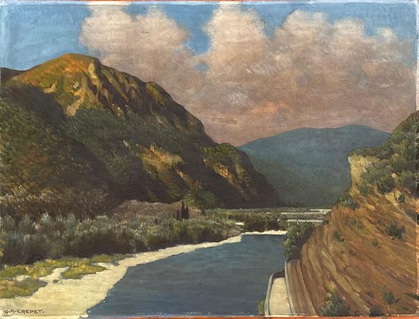 Angelo Maria  Crepet - "Paesaggio"