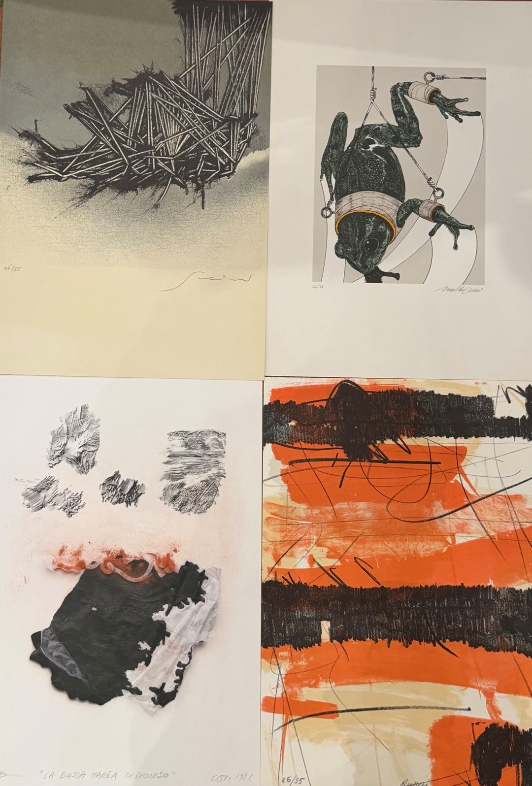 Cartella, Gli amici — Per l’amico, 34 litografie a colori su carta
