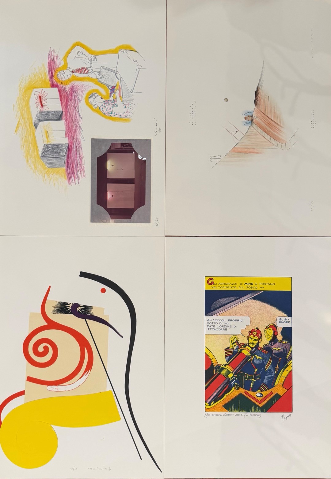 Cartella, Gli amici — Per l’amico, 34 litografie a colori su carta
