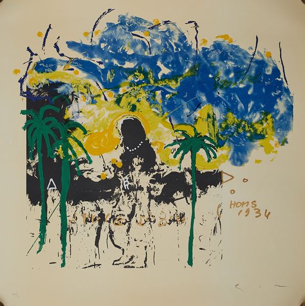Mario Schifano - "Banca popolare 1988 - 1989"