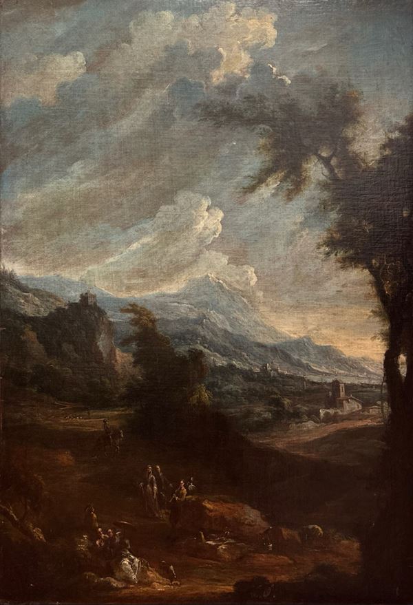 "Paesaggio con figure"