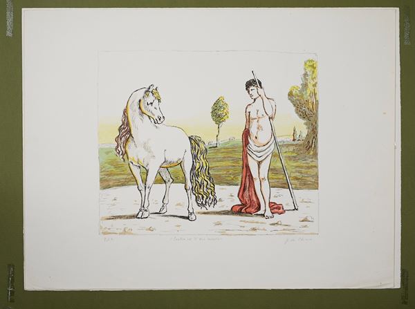 Giorgio De Chirico - “Castore ed il suo cavallo”
