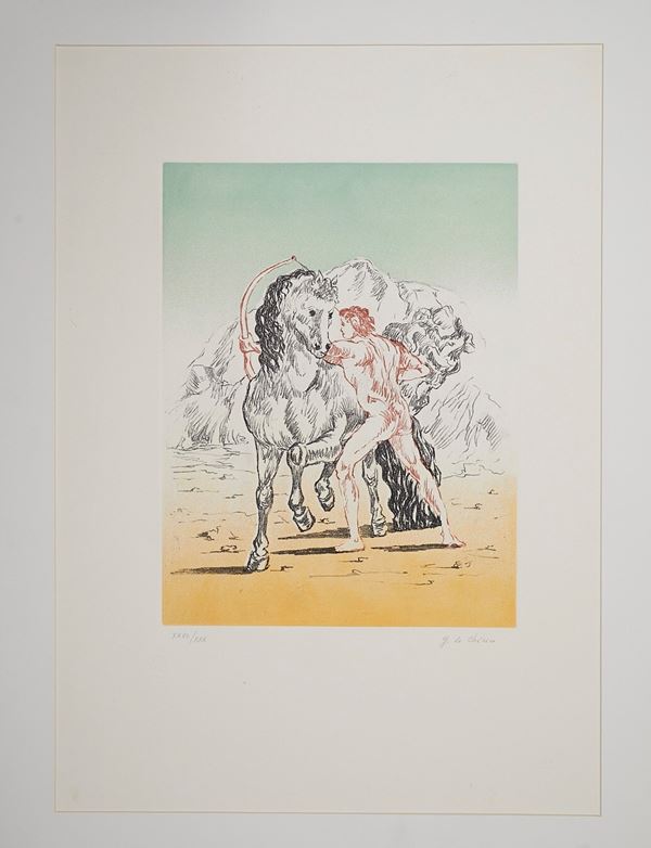 Giorgio De Chirico - “Arciere con cavallo”