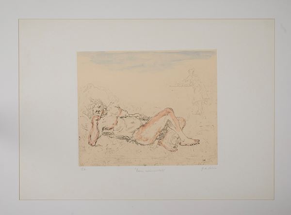 Giorgio De Chirico - “Fauno addormentato”