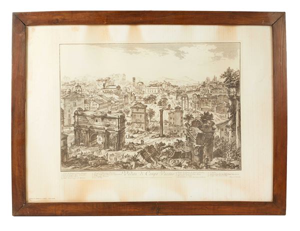 Giovanni Battista Piranesi - "Veduta di Campo Vaccino"