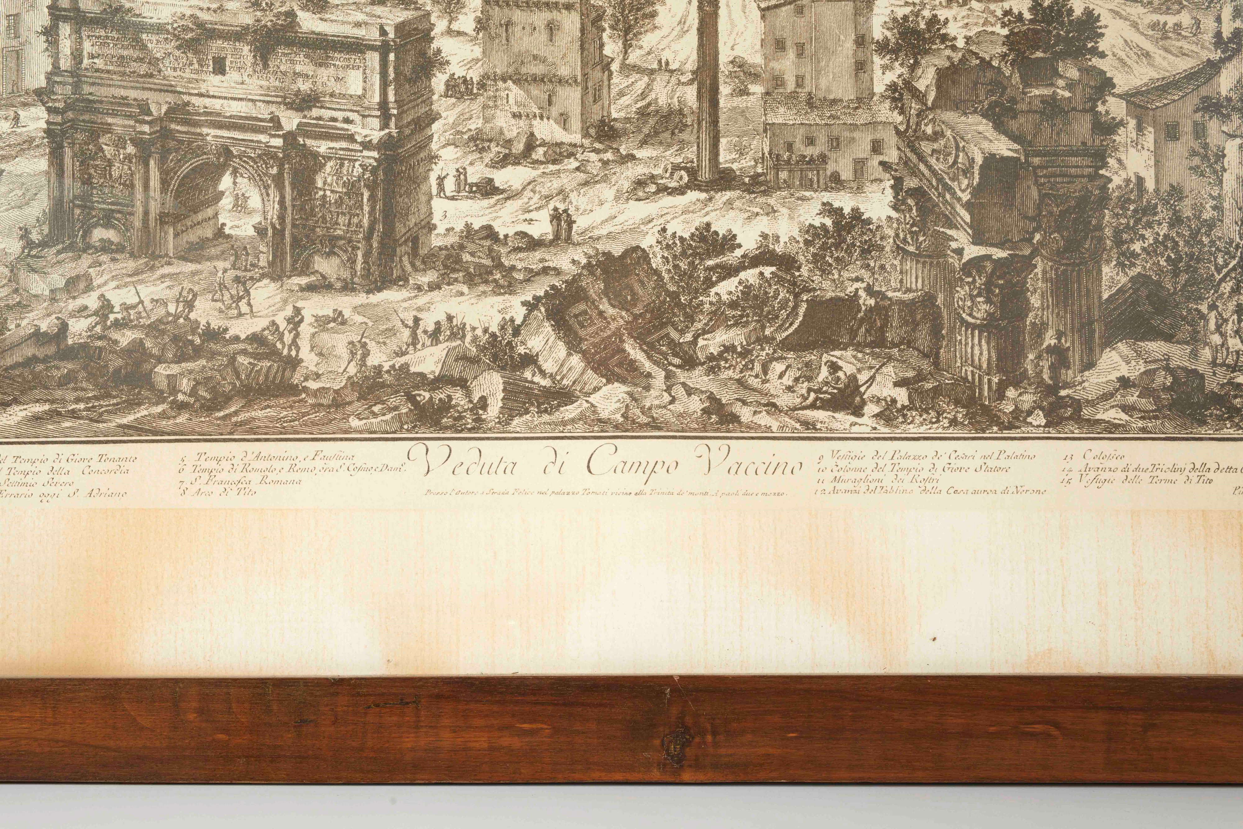 Giovanni Battista Piranesi - Veduta di Campo Vaccino, acquaforte su carta