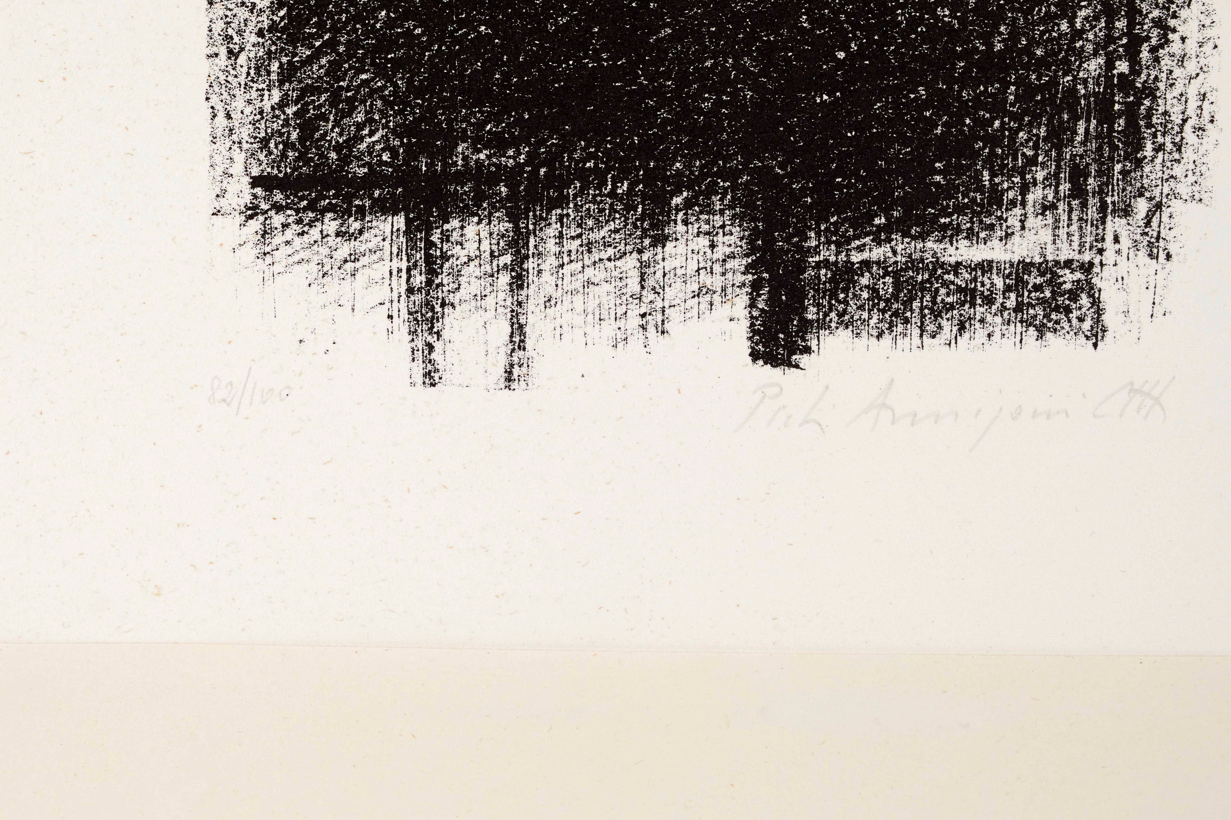 Pietro Annigoni - Senza titolo, litografia a colori su carta