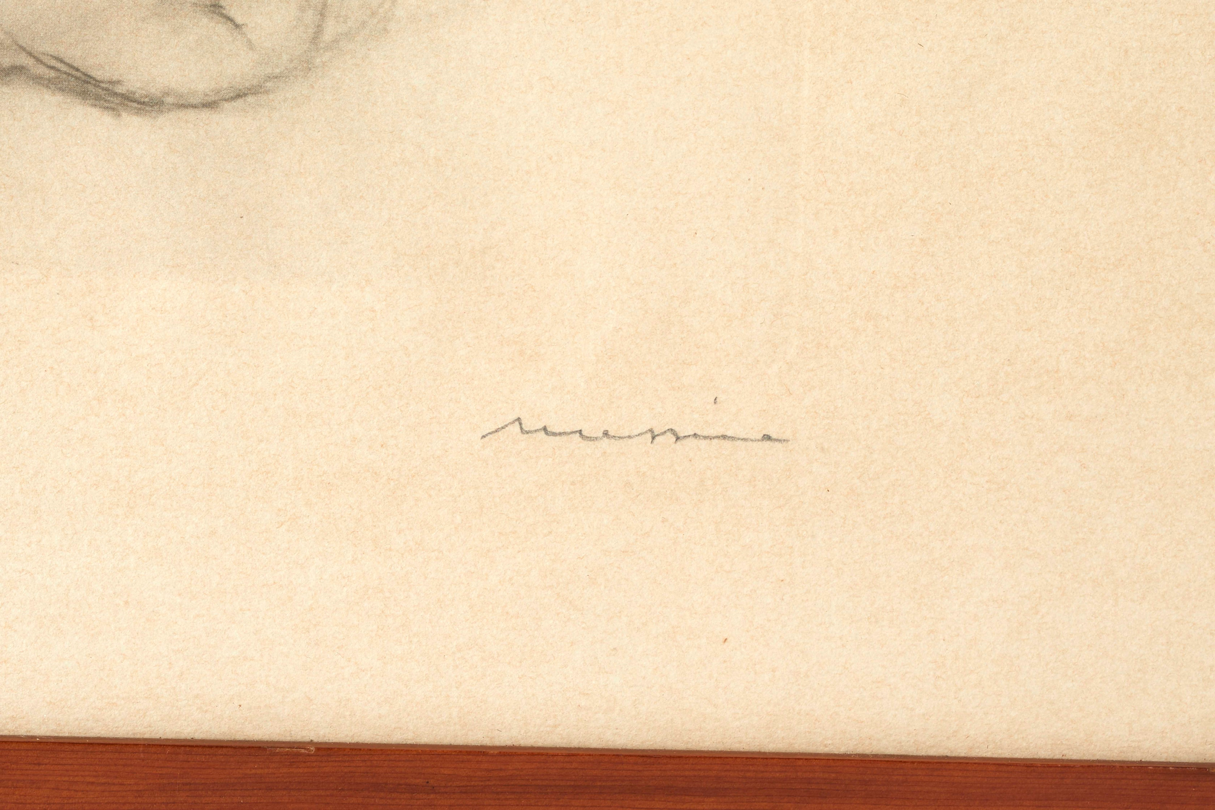 Francesco Messina - Bambino - Litografia a colori su carta