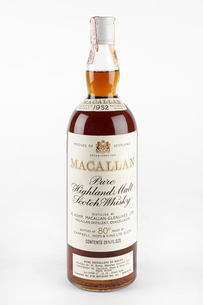 Macallan 1952 80 Proof