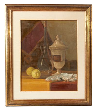 Il vaso da farmacia, olio su tela, 1975