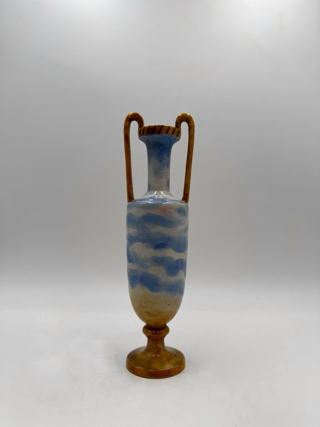 Ginori, Piccolo vaso in ceramica policroma
