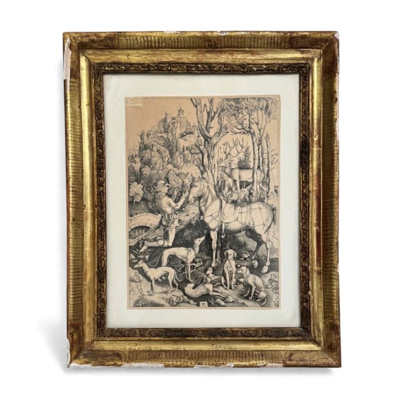 Albrecht D&#252;rer : "Saint Eustache"  - Asta Antiquariato - Fidelis Auctions