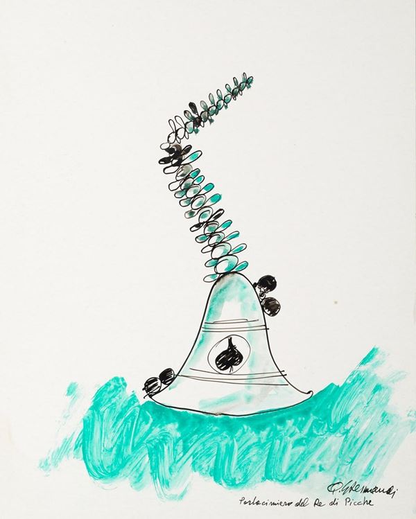 Quinto Ghermandi - Quinto Ghermandi Tecnica mista su cartoncino 