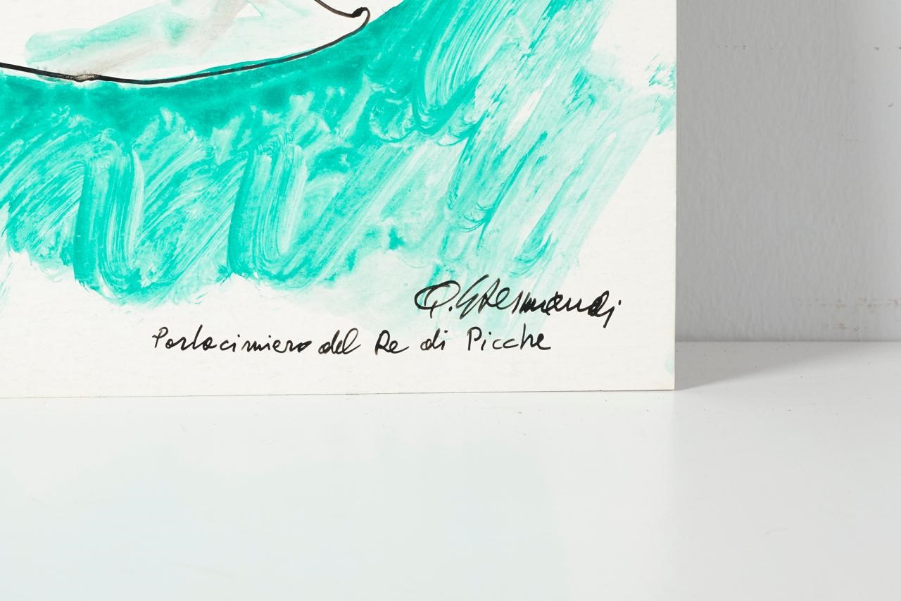 Quinto Ghermandi Tecnica mista su cartoncino