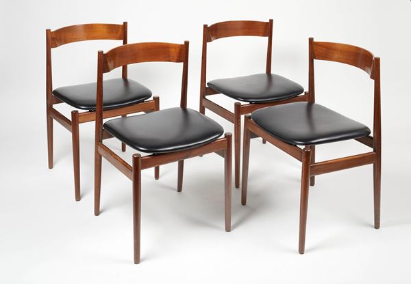 Gianfranco Frattini,Cassina - 4 Sedie Cassina Gianfranco Frattini Mod 107