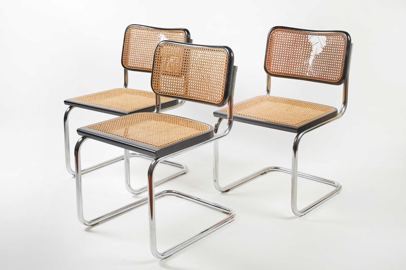 Marcel Breuer : Tre sedie  (Anni '60)  - Asta DESIGN E ARTI DECORATIVE  - Fidelis Auctions