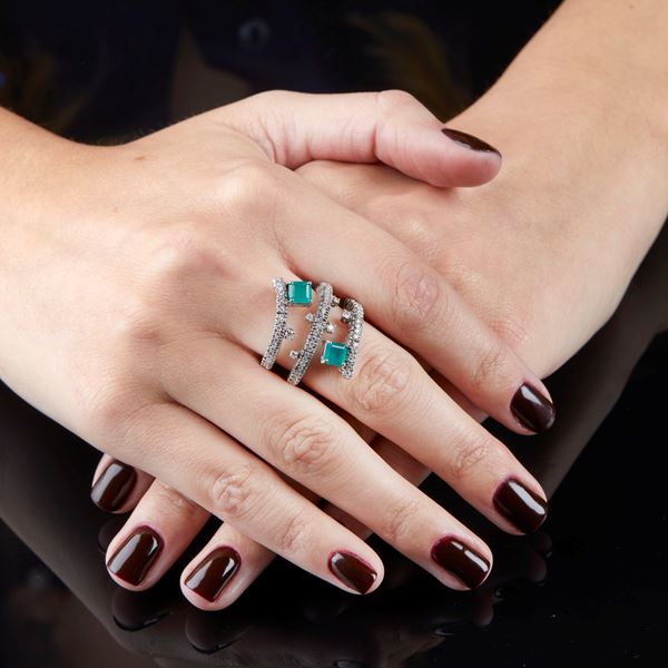 Anello in oro bianco