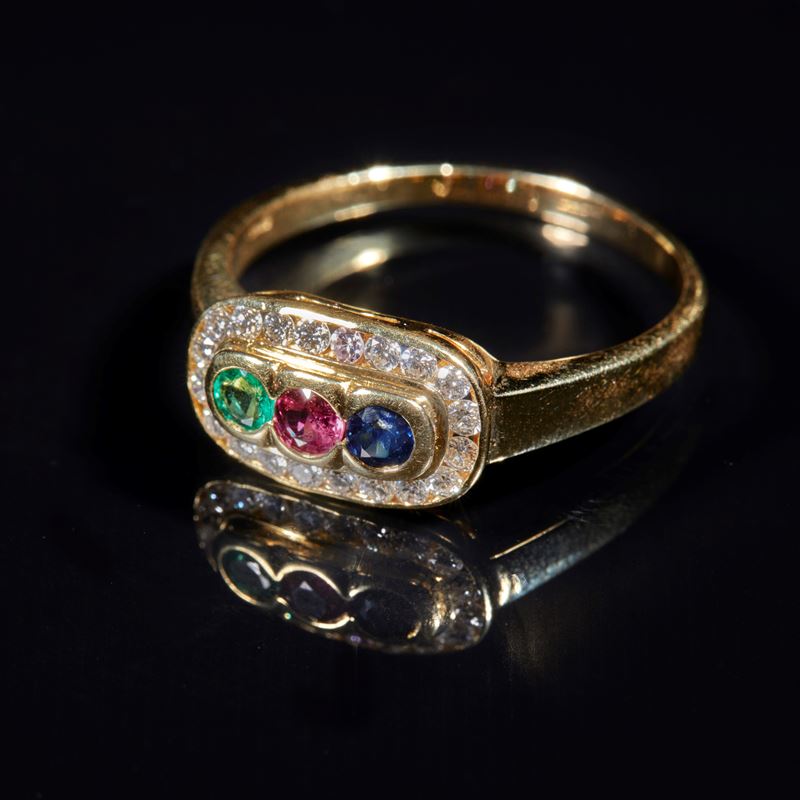 Anello in oro giallo  - Asta GIOIELLI E PREZIOSI - Fidelis Auctions