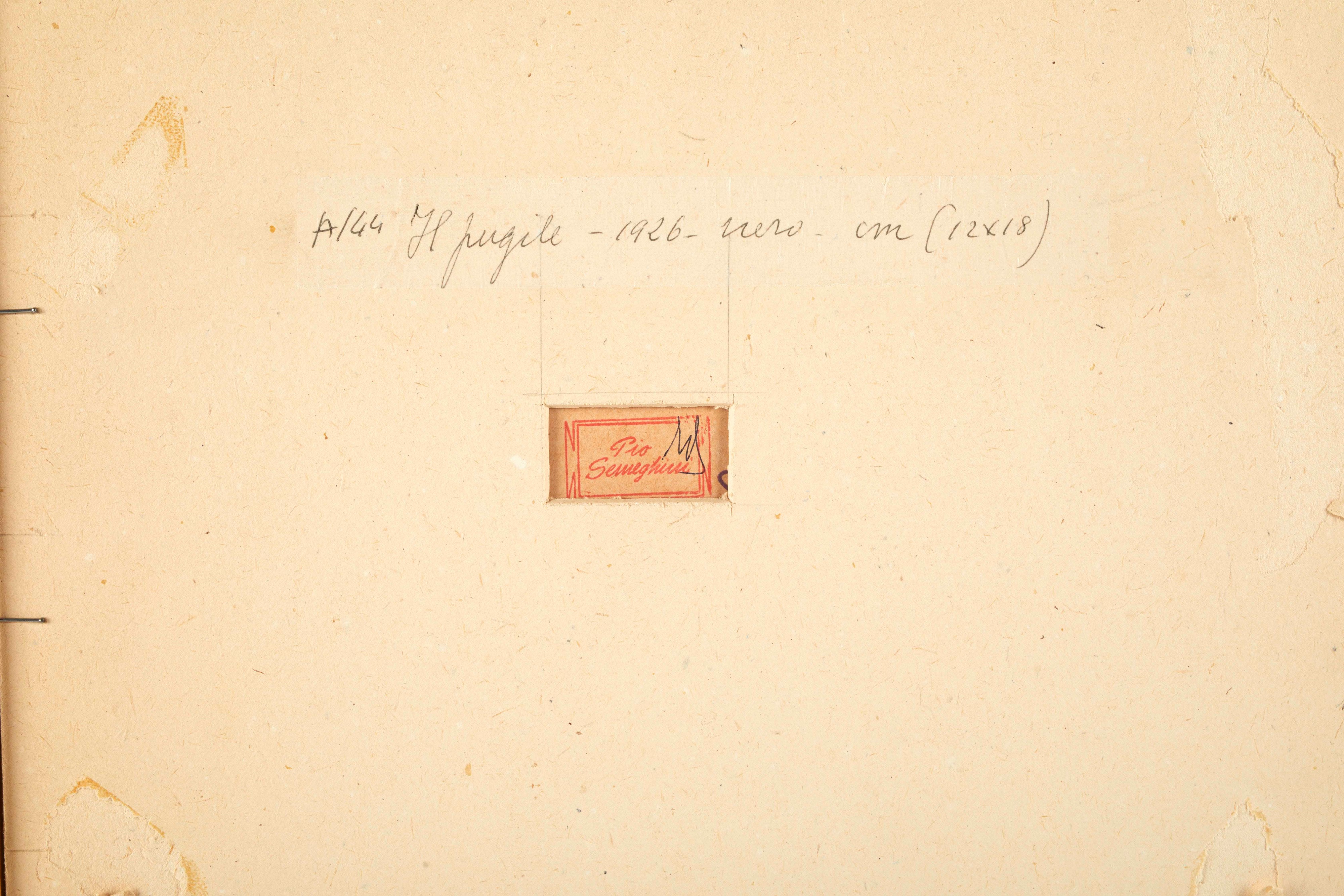 Pio Semeghini - Il Pugile, Matita su Carta