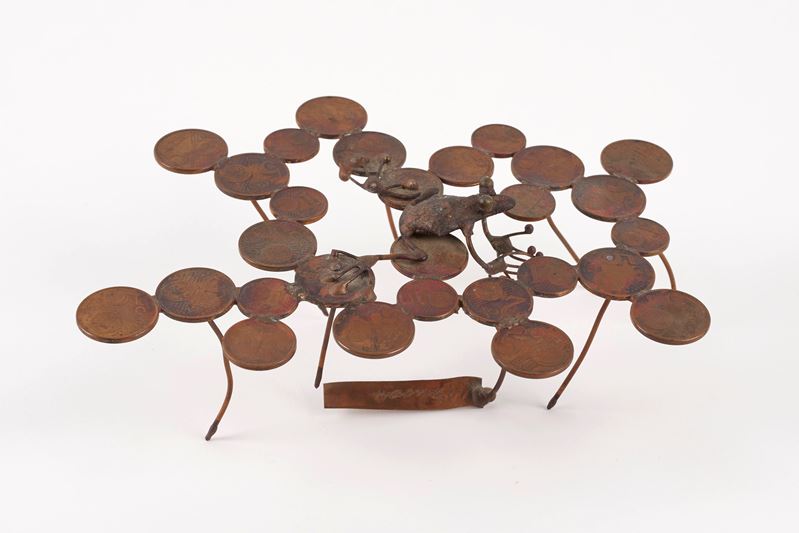 Nicola Zamboni : "Senza titolo"  - Scultura in rame - Asta Grafiche e Dipinti del XX secolo - Fidelis Auctions