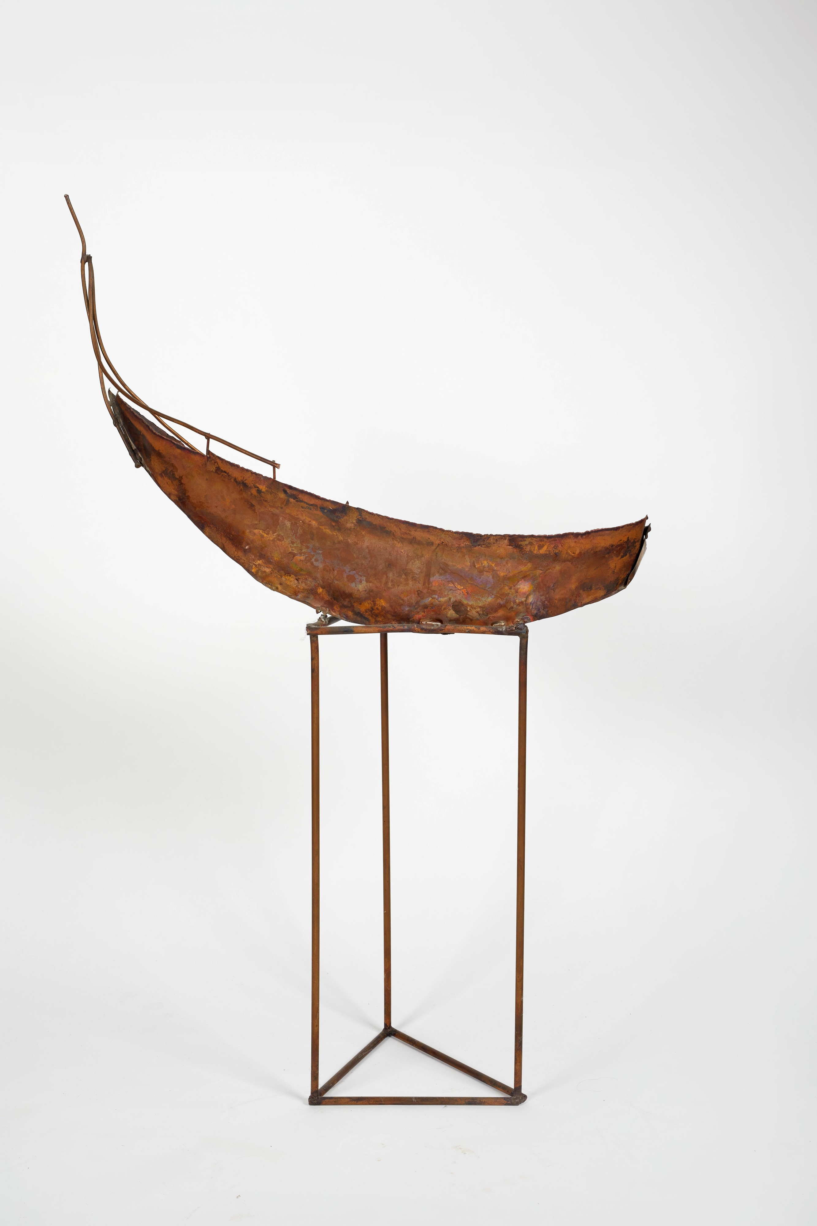 Nicola Zamboni - Barchetta, scultura in rame