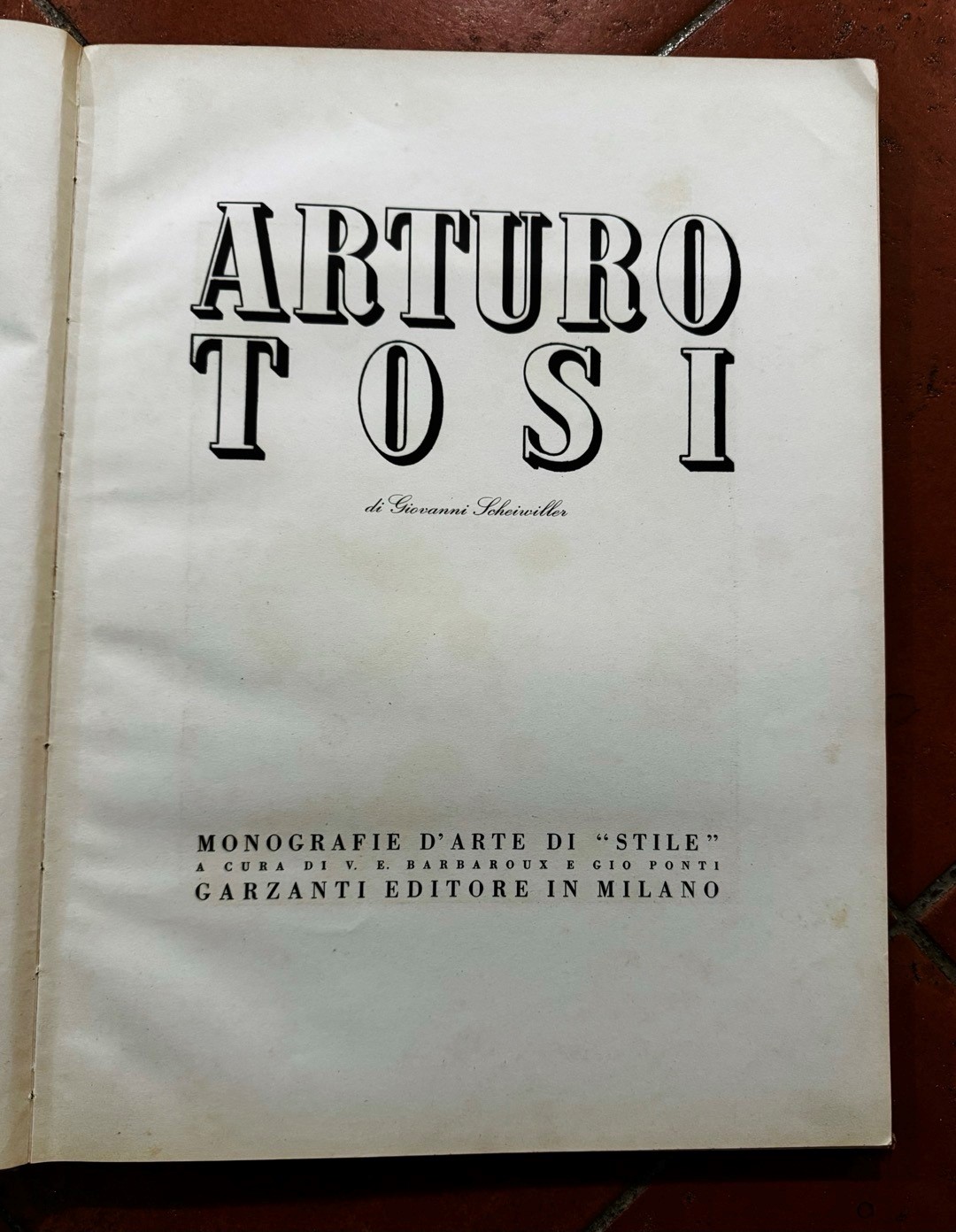 "Tosi. Monografie d'Arte di Stile"