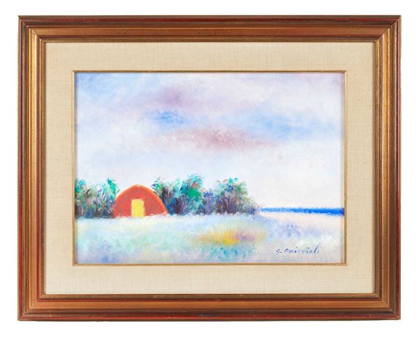 Giovanni Omiccioli - "Capanna a Fregene"