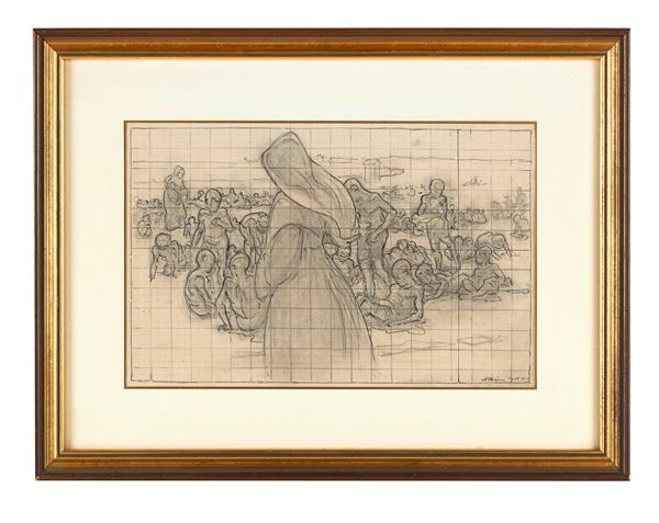 Augusto Majani - "Bimbi al mare"