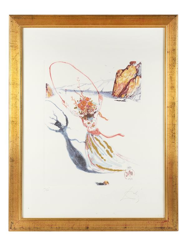 Salvador Dal&#236; - "Transcendant Passage (Arches Girl; Daphne II)"