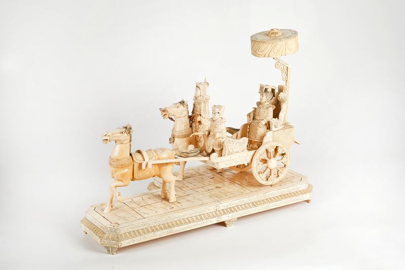 Corteo imperiale cinese in avorio