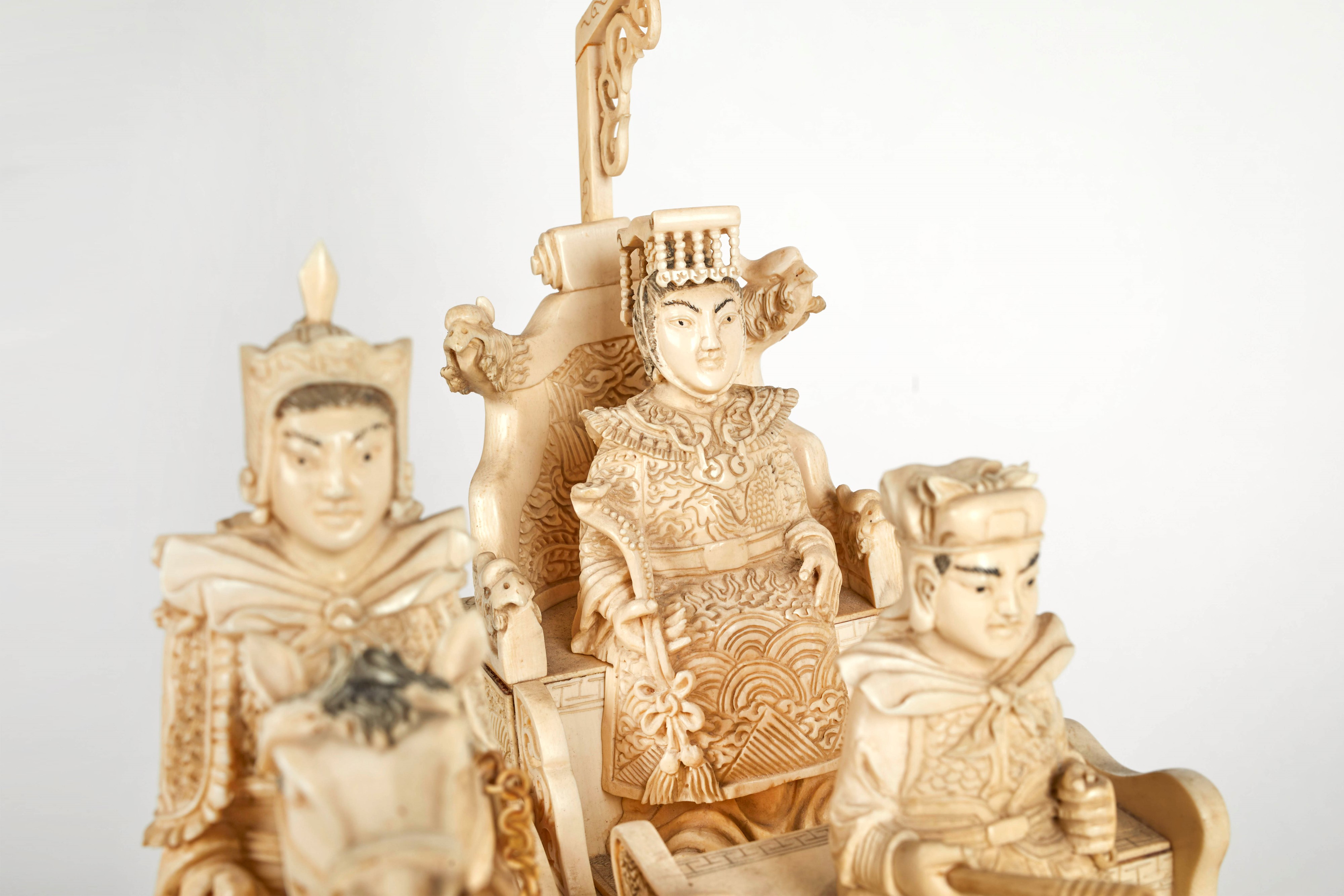Corteo imperiale cinese in avorio