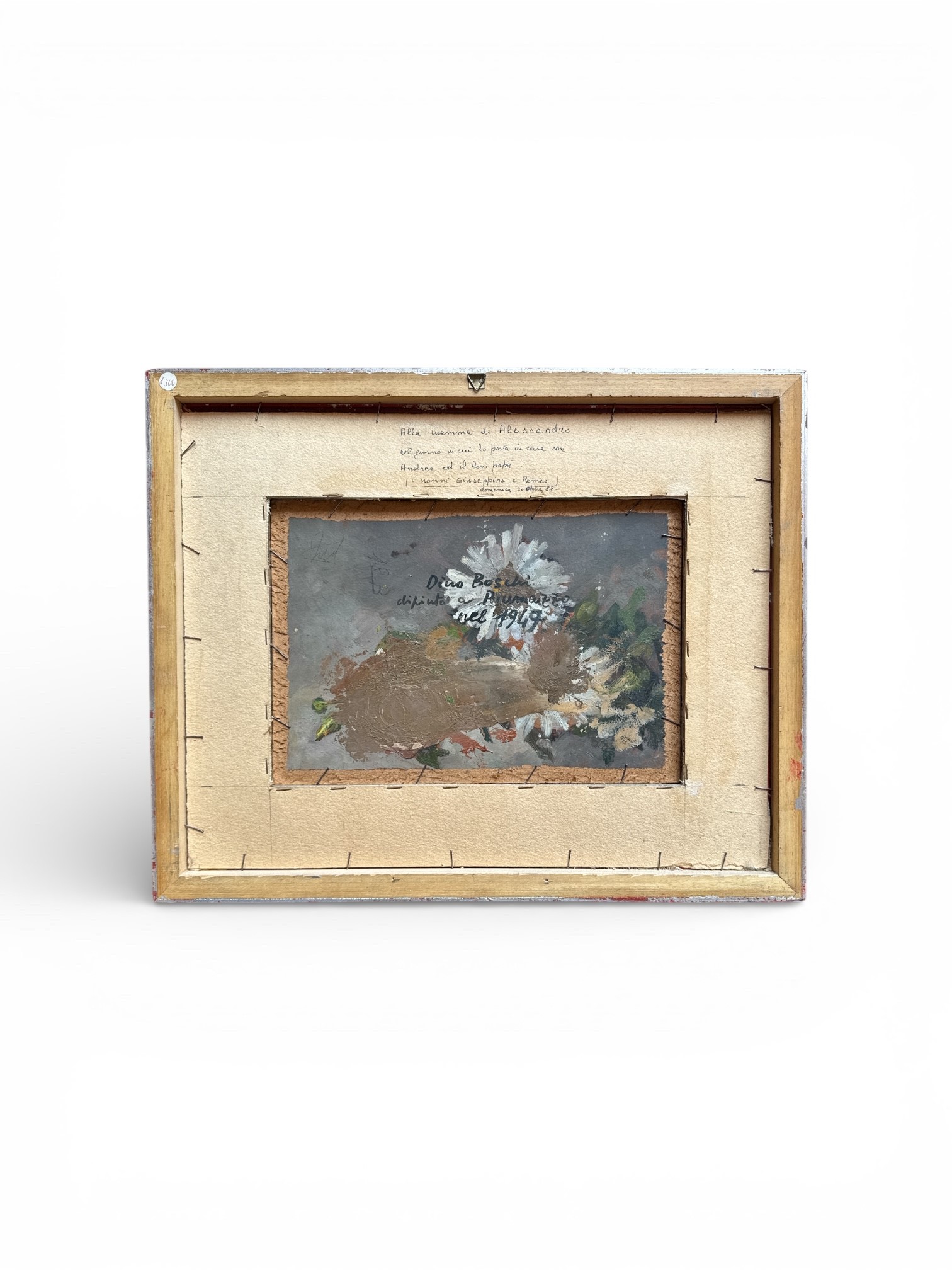 Dino Boschi - Natura morta, 1949, olio su cartone