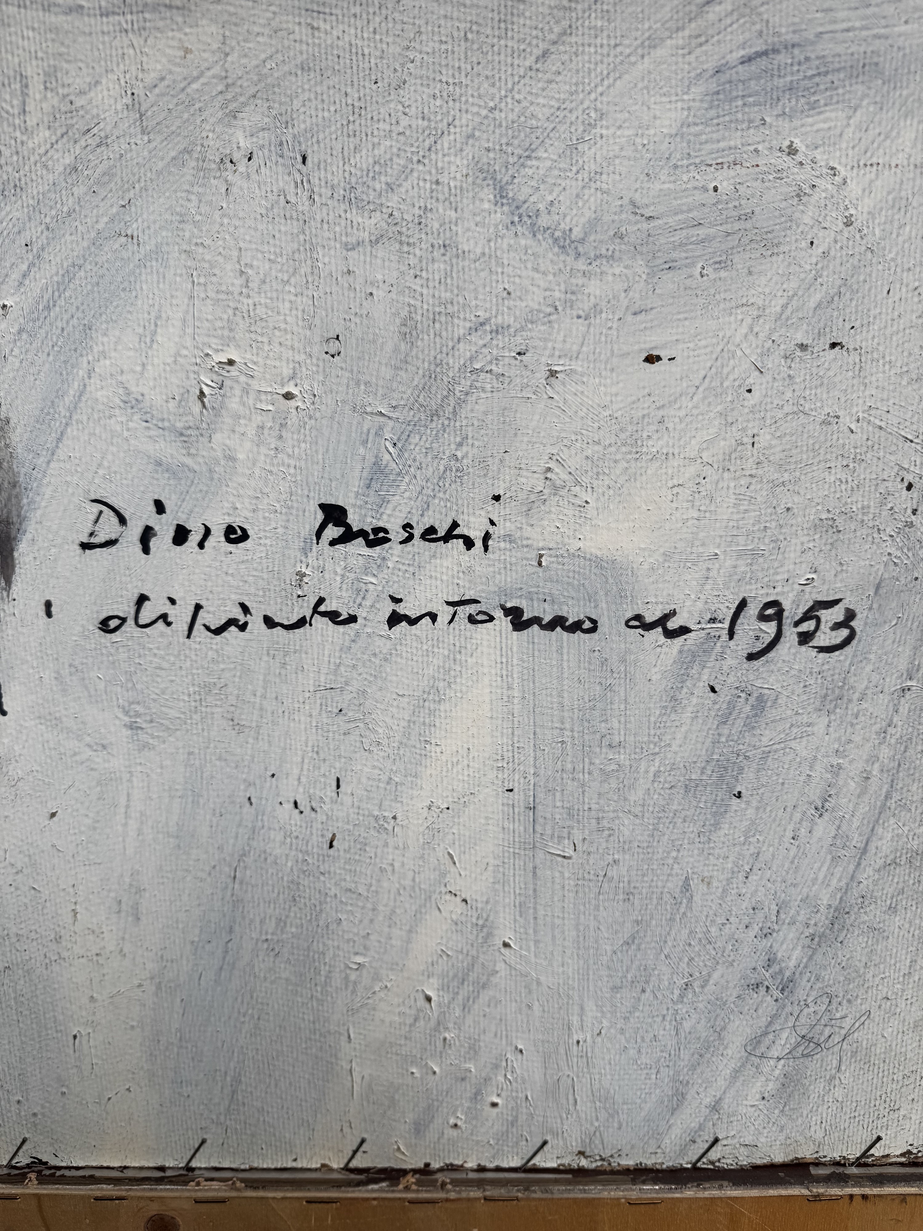 Dino Boschi - Natura morta, olio su faesite