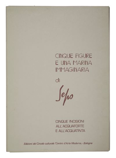 Cinque figure e una marina immaginaria, acquaforte e acquatinta
