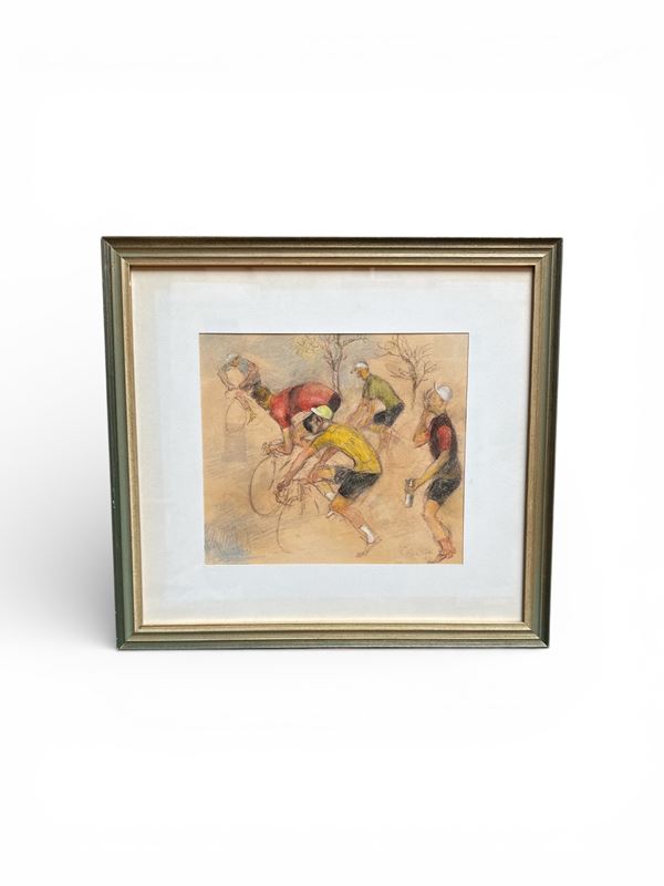 Nino Corrado Corazza - "Ciclisti"